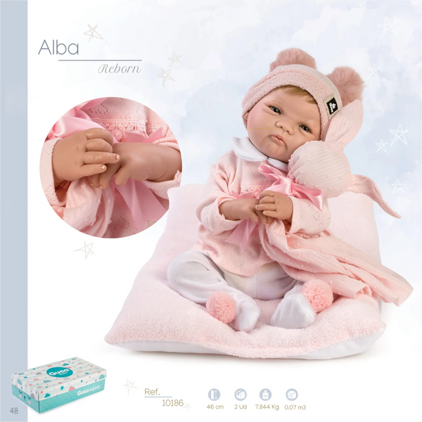 Alba Silicone Baby with Hair