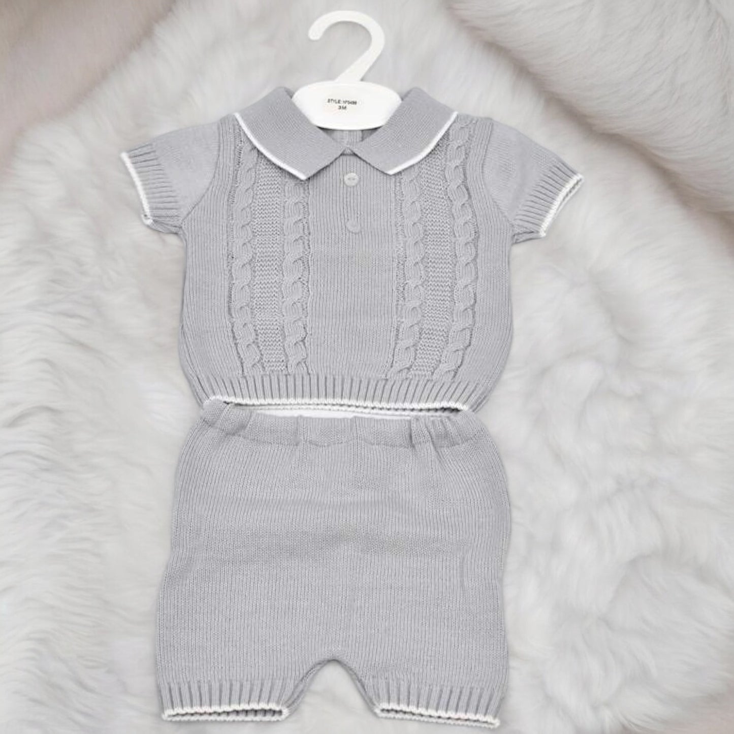 Classic Baby Boy's Knit Polo Outfit