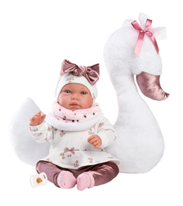 Tina Crying Doll with Swan