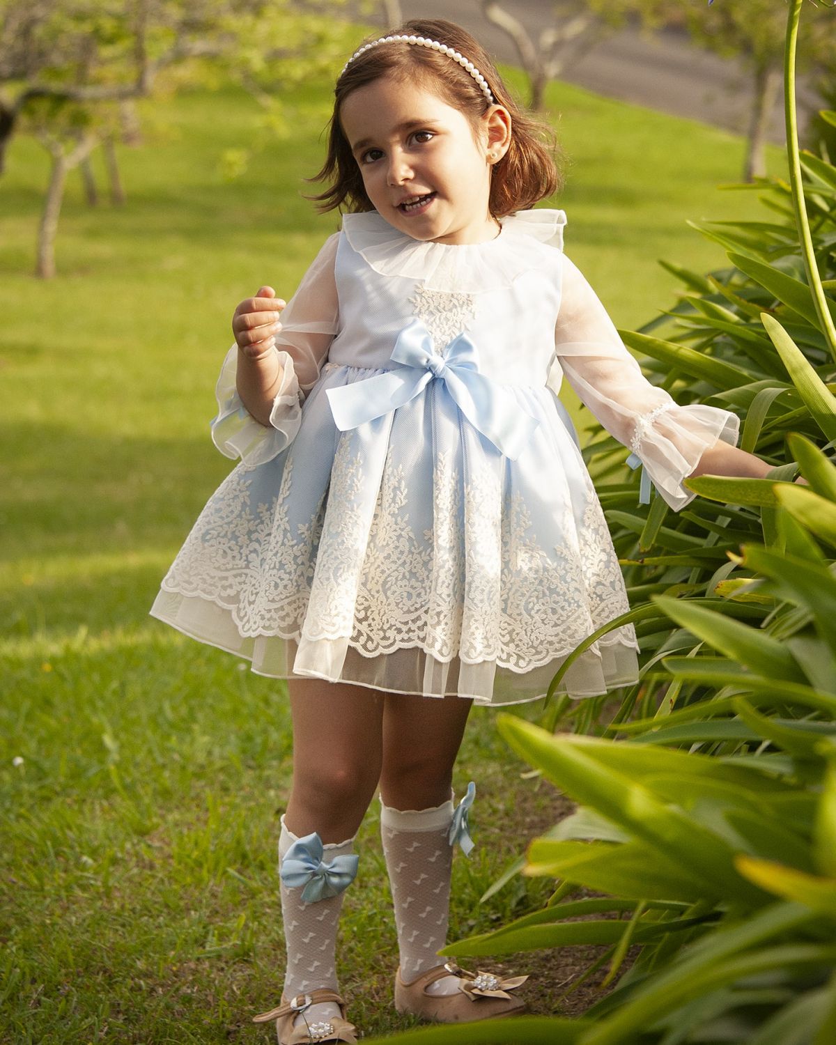 Baby Blue Organza Dress