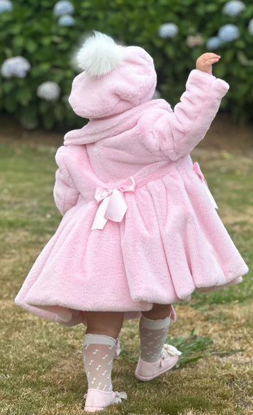 Soft Pink Spanish Fur Coat