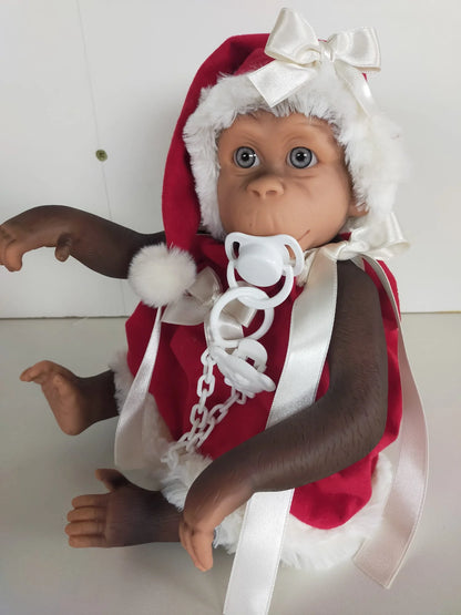 Lolita Reborn Monkey in Christmas Dress