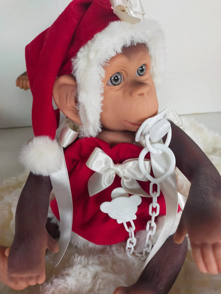 Lolo Reborn Monkey in Christmas Romper