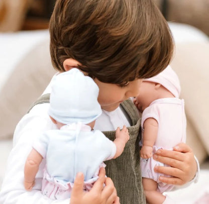 Twin Babies with Carrycot