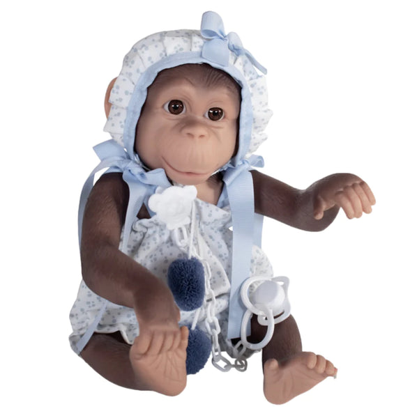 Chipi Monkey Blue Pompom Romper