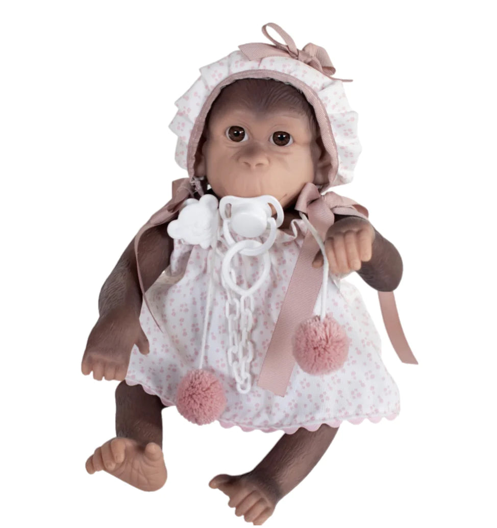 Chipa Monkey Pink Pompom Dress