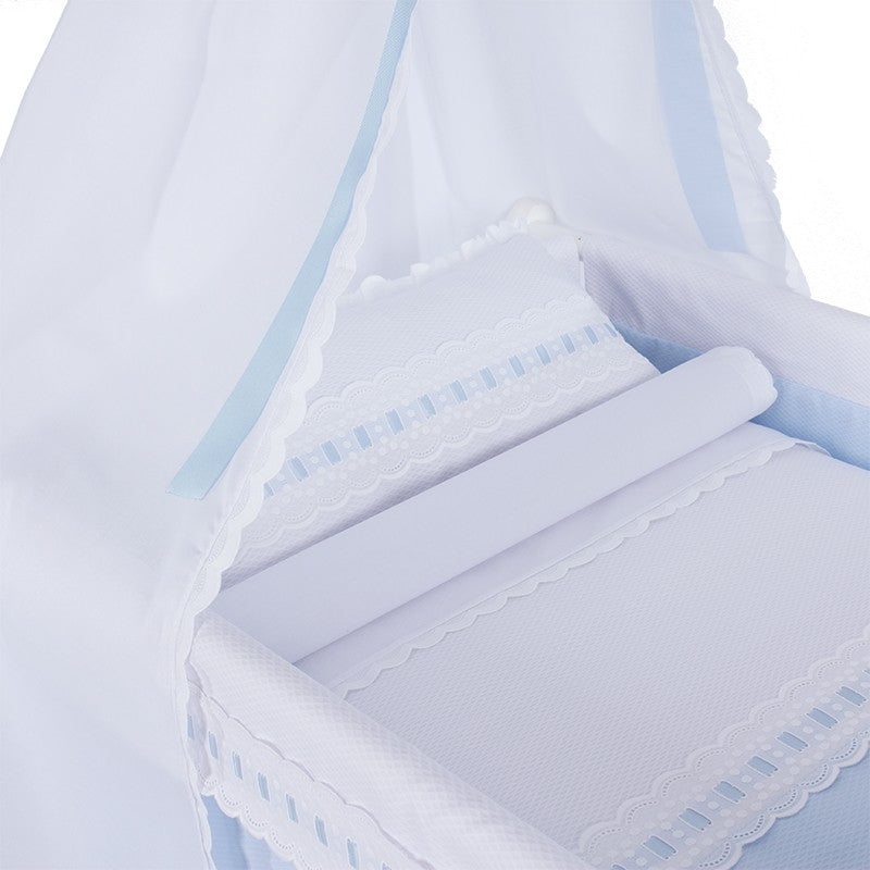 Atenas Mini Crib - Available in Blue, Pink, and Grey